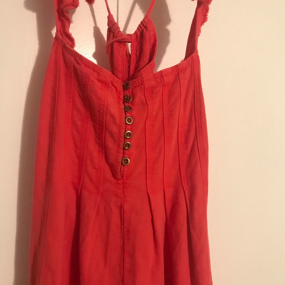 Pilcro Coral flutter sleeve Midi Dress size m - Picture 3 of 8